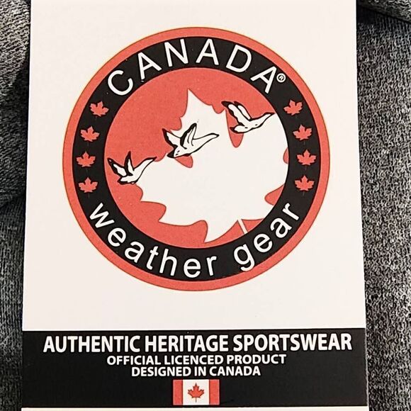 Canada Weather Gear Gray Fleece Hoodie -L - Picture 2 of 3